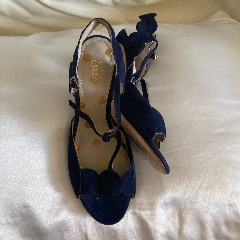 Boden navy blue open toe heels - size 39 (US size 8) - Picture 8 of 8